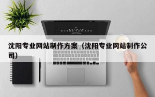 安宁沈阳专业网站制作方案（沈阳专业网站制作公司）